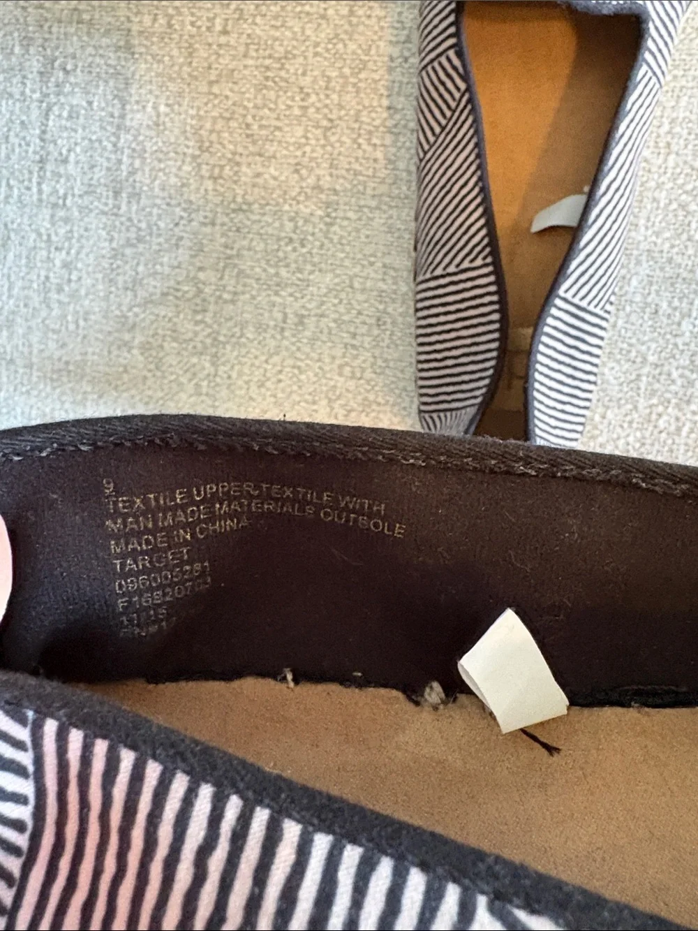 DV by Dolce Vita Black & Cream Striped Geometric Espadrilles